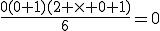 \frac{0(0+1)(2 \times 0+1)}{6}=0