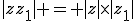 |zz_1| = |z|\times|z_1|