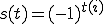s(t)=(-1)^{t(i)}